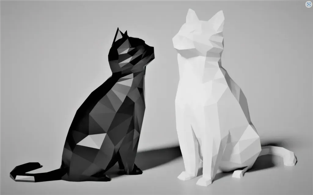 3D-geprint Kat Beeldje