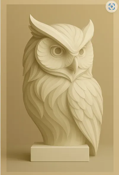 3D-geprint Uil Beeldje