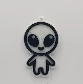 Happy Alien Keychain