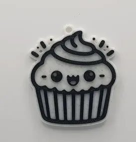 Cute Cupcake Keychain