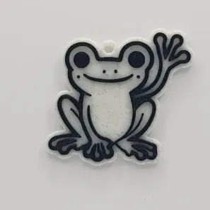 Frog Waving Keychain