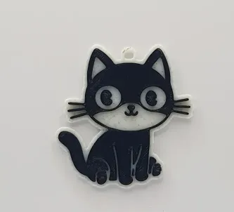 Cute Black Cat Keychain