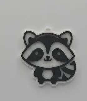 Cute Raccoon Keychain