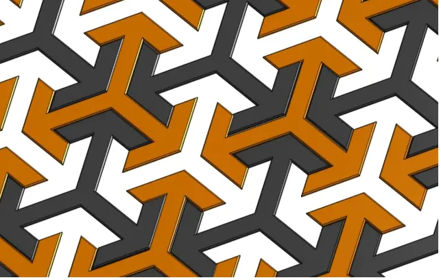 Selflock Mosaic – Uniek 3D‑Geprint Kunstwerk (1 Stuk)